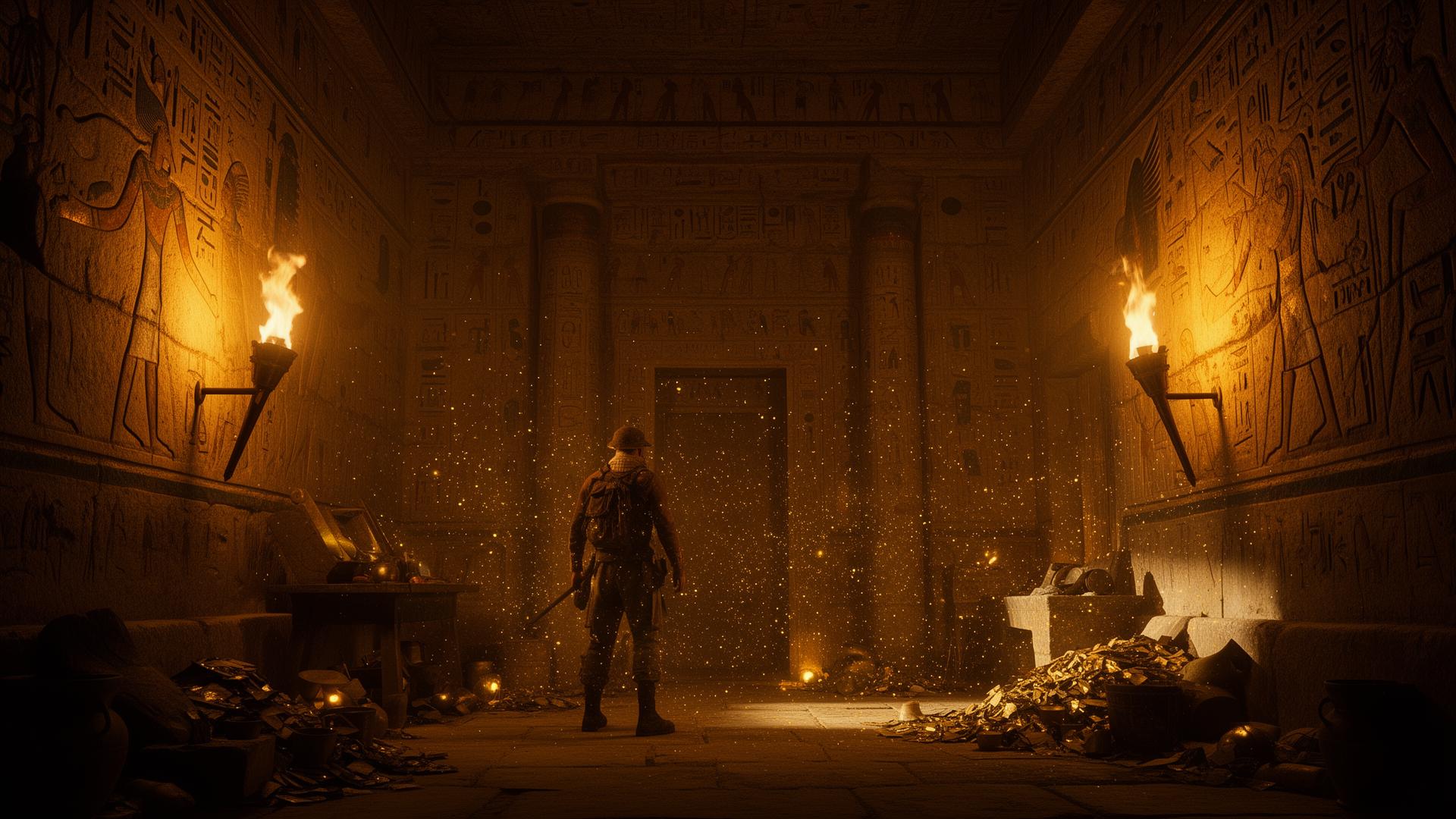 Tempio egizio dorato, ambientazione di Book of Ra